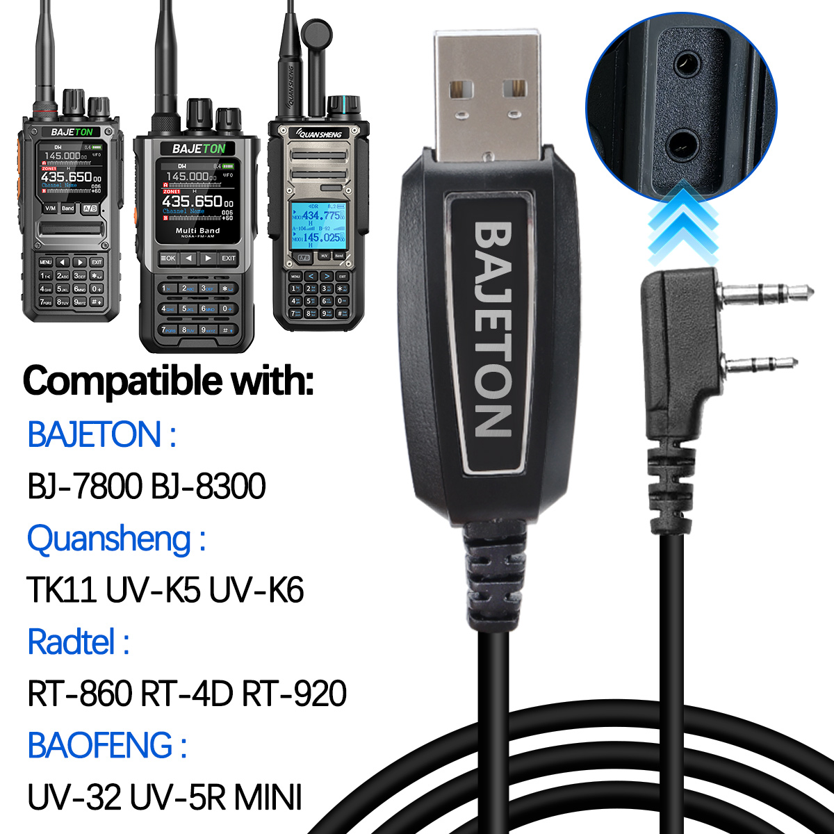 Mini Electronics Gadgets - BAJETON اسلكية تخاطب USB كابل برجمة