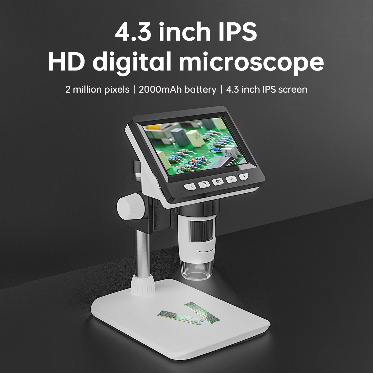 Usb Microscope Digital - مجهر إلكتروني رقمي محمول يعمل بعملات