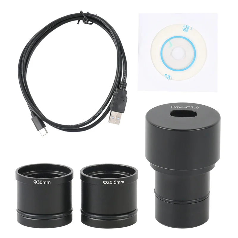 Usb Microscope Digital - 2MP 5MP ثلاثي العينيات مجهر بيولوجي