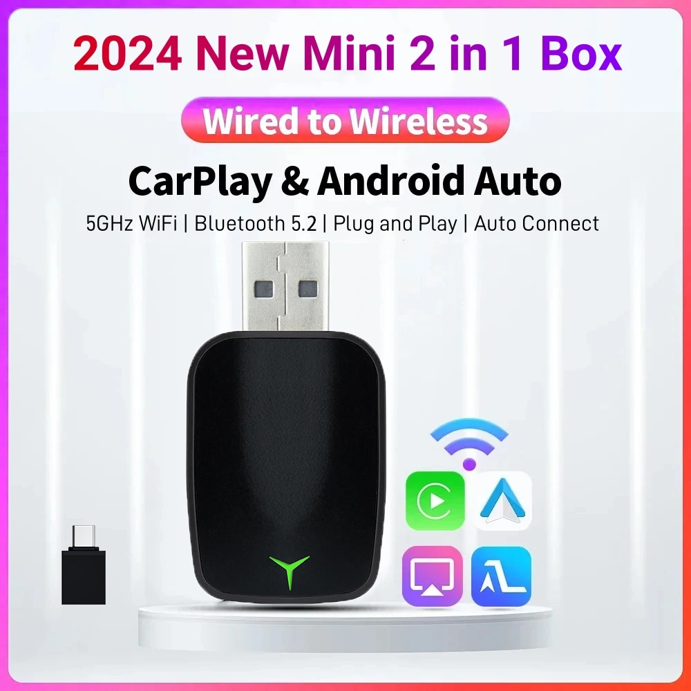 Gadgets For Electronics - سلكي جديد إلى Carplay اللاسلكي Android