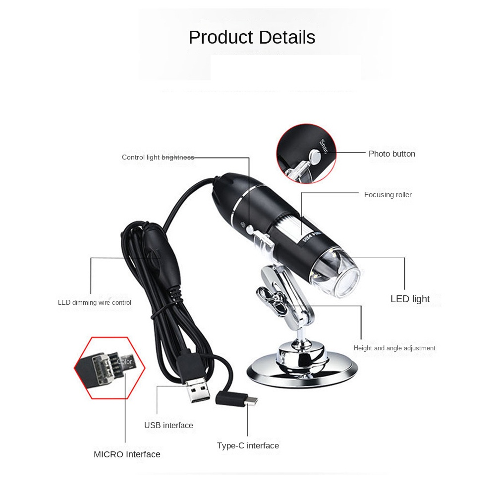 كاميرا مجهر تكبير مجهر رقمي US - مراجعة Usb Microscope Digital وسعره