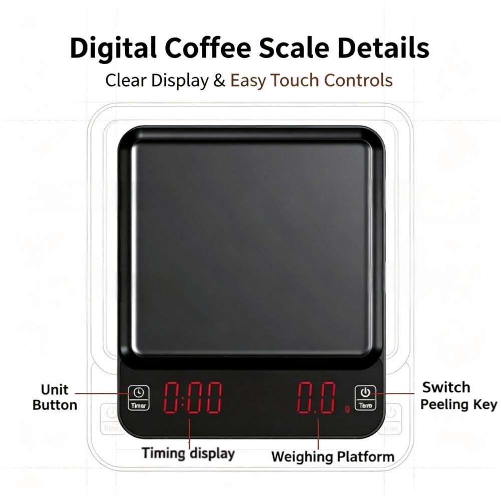 ميزان قهوة رقمي عالي الدقة 3 ك - مراجعة Electronics For Home وسعره