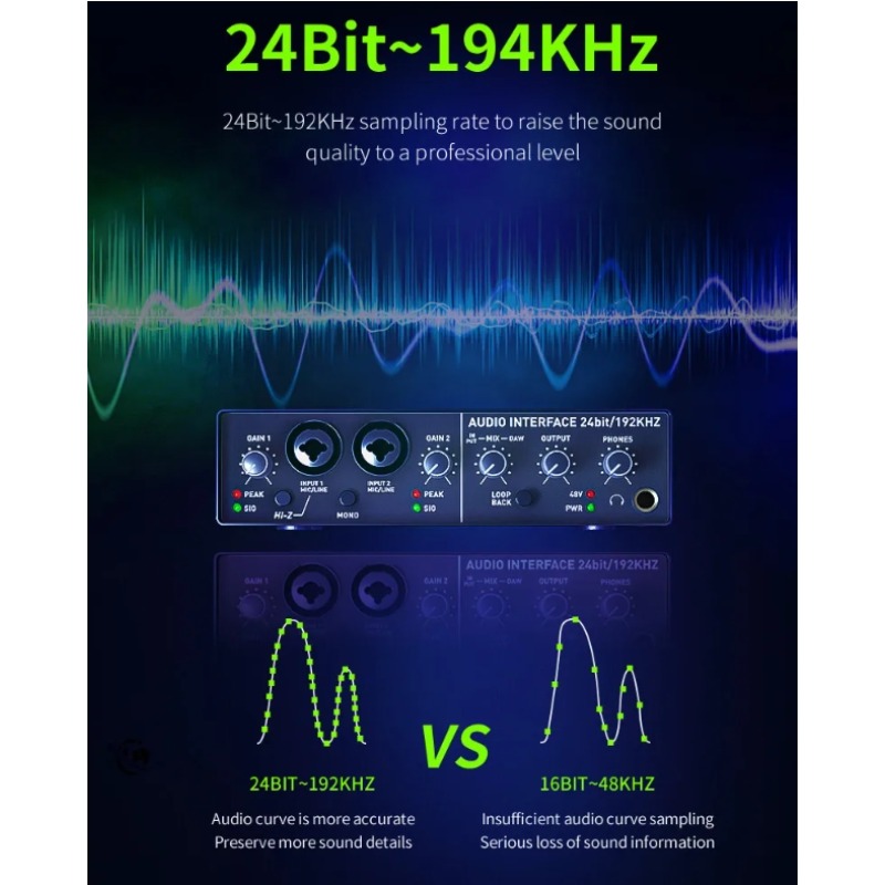واجهة صوتية احترافية USB مع مد - مراجعة Usb Sound Card External وسعره