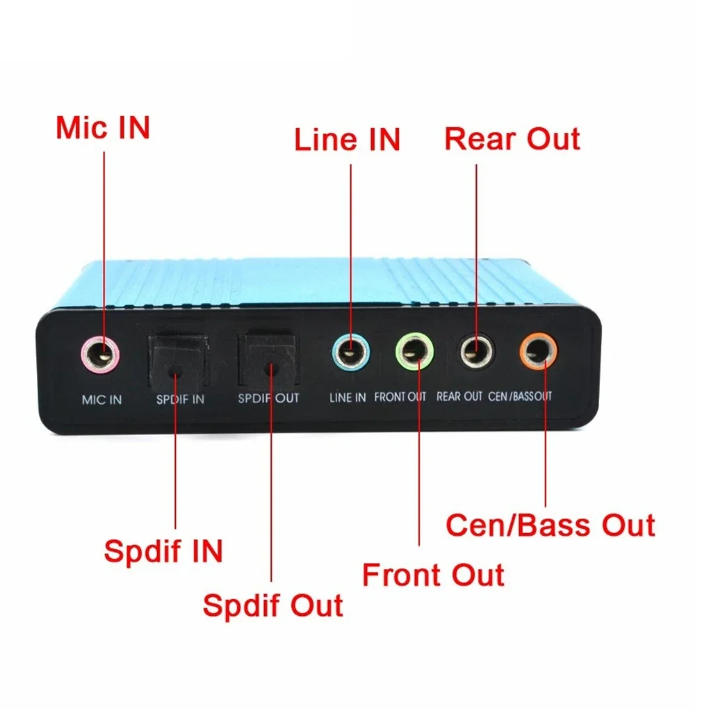 USB 2.0 كارت الصوت 6 قناة 5.1  - مراجعة Usb Sound Card External وسعره