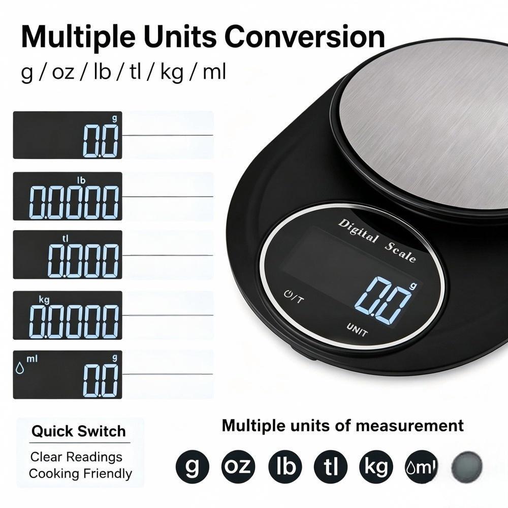 ميزان مطبخ رقمي محمول صغير بسع - مراجعة Electronics For Home وسعره