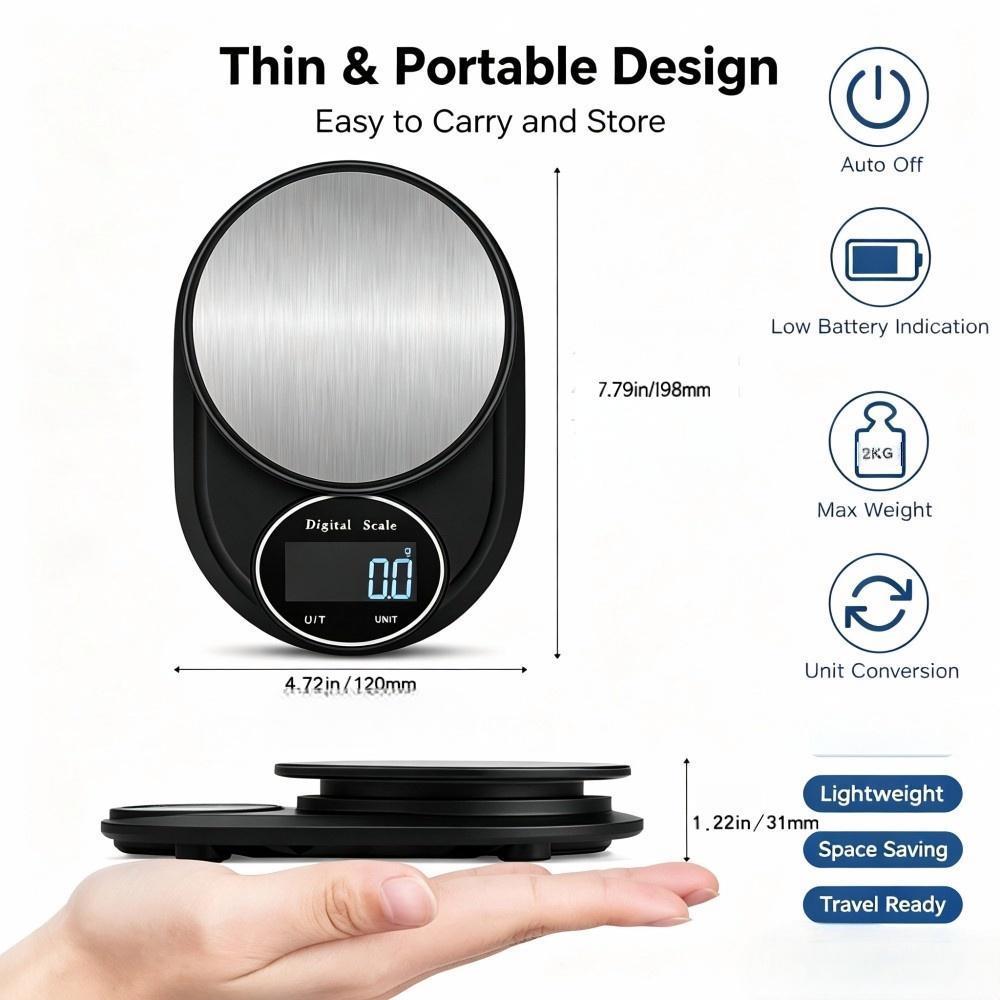 ميزان مطبخ رقمي محمول صغير بسع - مراجعة Electronics For Home وسعره