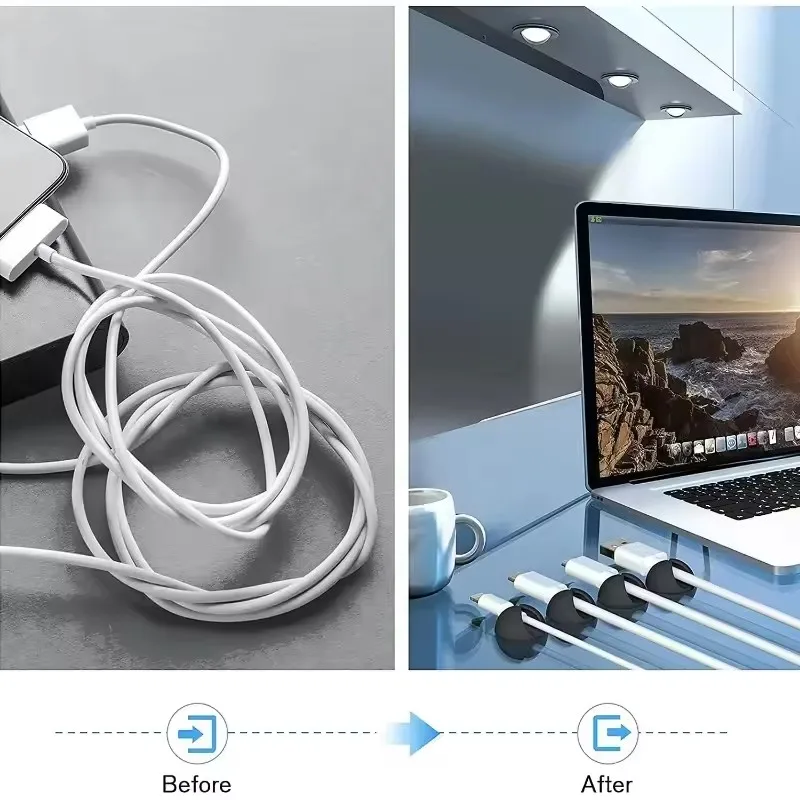 5/50 قطعة منظم كابلات صغير من  - مراجعة Mini Electronics Gadgets وسعره